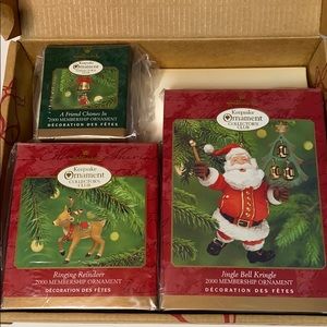 Set of 3 hallmark Christmas ornaments